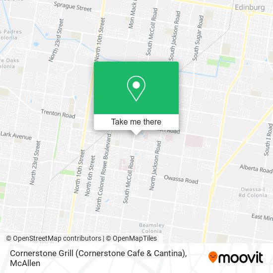 Cornerstone Grill (Cornerstone Cafe & Cantina) map
