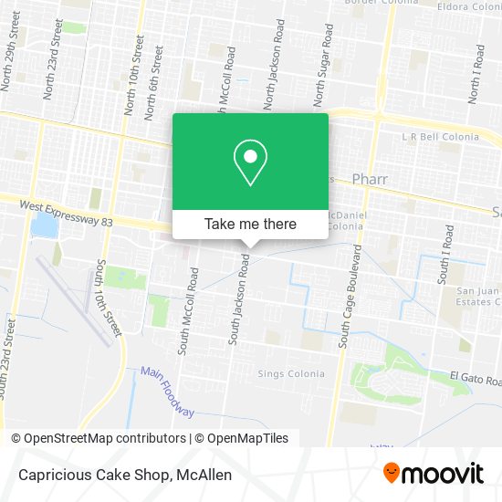 Capricious Cake Shop map