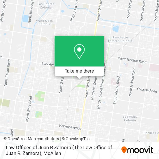 Law Offices of Juan R Zamora (The Law Office of Juan R. Zamora) map