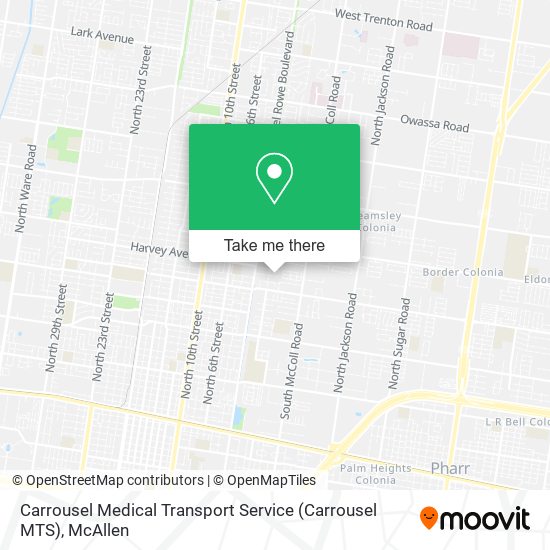 Carrousel Medical Transport Service (Carrousel MTS) map