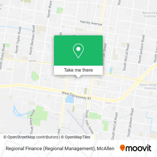 Mapa de Regional Finance (Regional Management)