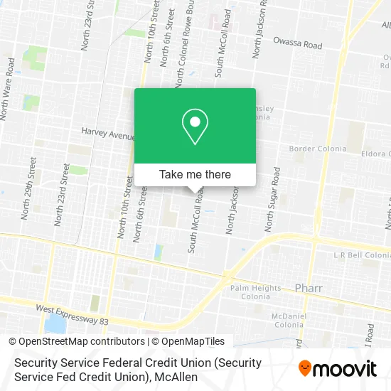 Security Service Federal Credit Union map