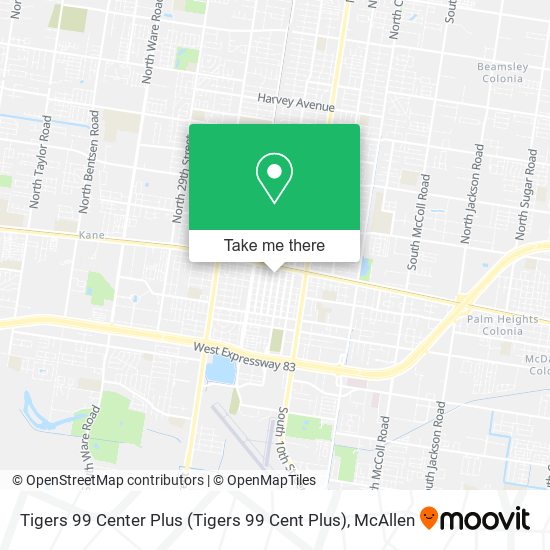 Tigers 99 Center Plus map