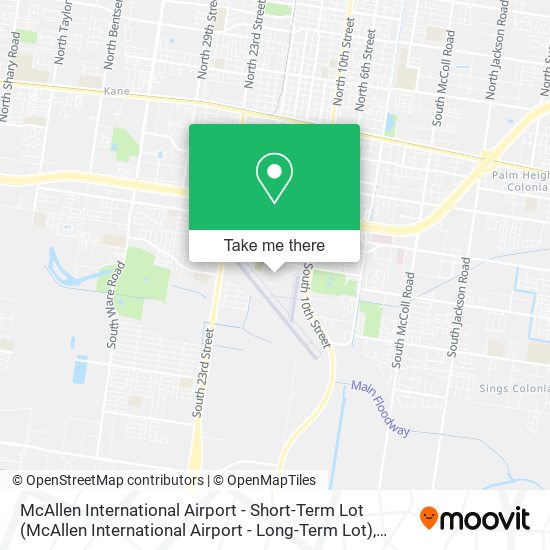 Mapa de McAllen International Airport - Short-Term Lot