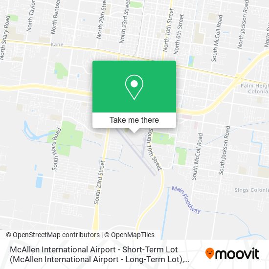 McAllen International Airport - Short-Term Lot map