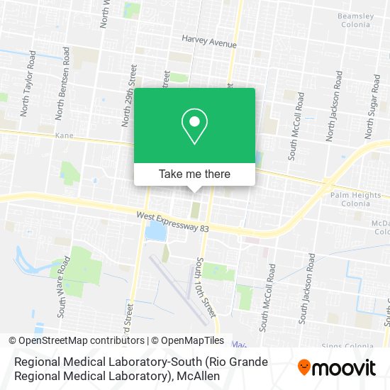 Mapa de Regional Medical Laboratory-South (Rio Grande Regional Medical Laboratory)