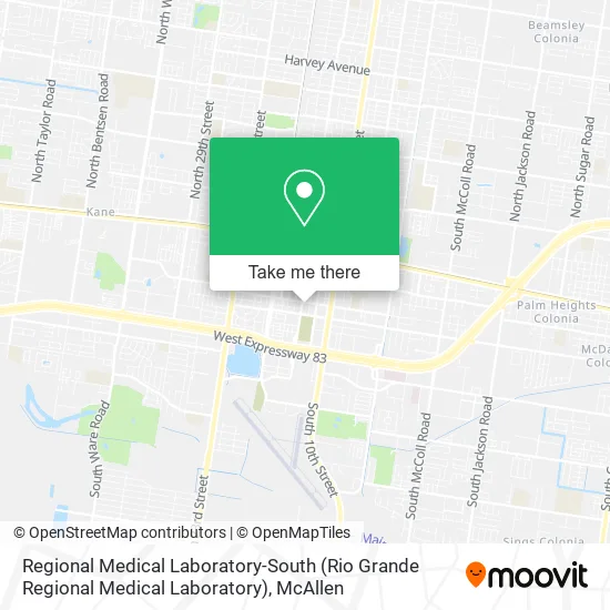 Mapa de Regional Medical Laboratory-South (Rio Grande Regional Medical Laboratory)