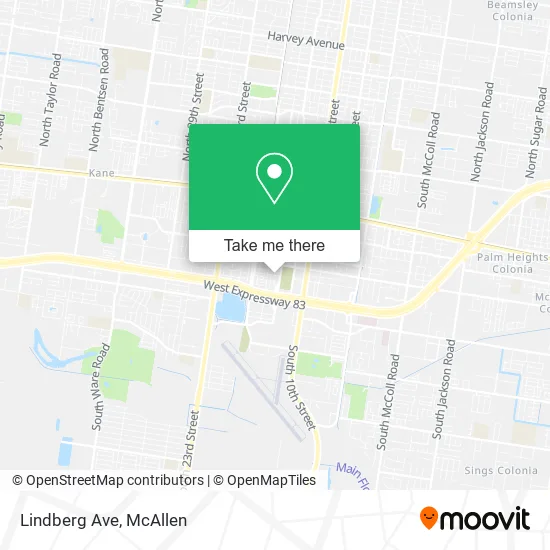Lindberg Ave map
