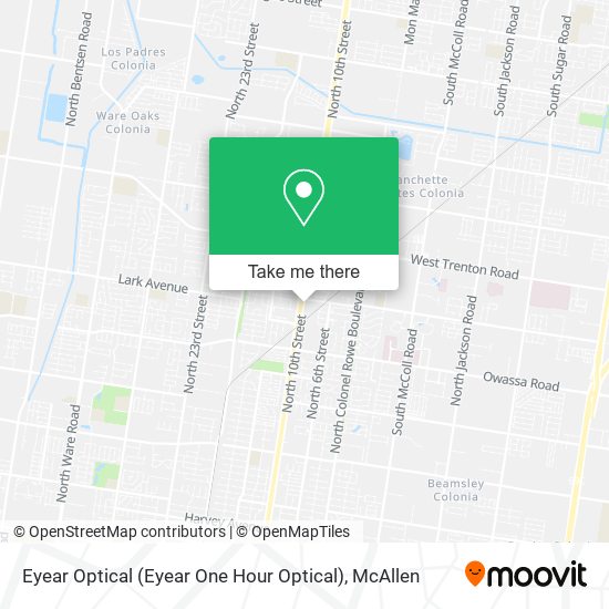 Eyear Optical (Eyear One Hour Optical) map