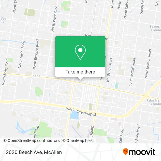 2020 Beech Ave map
