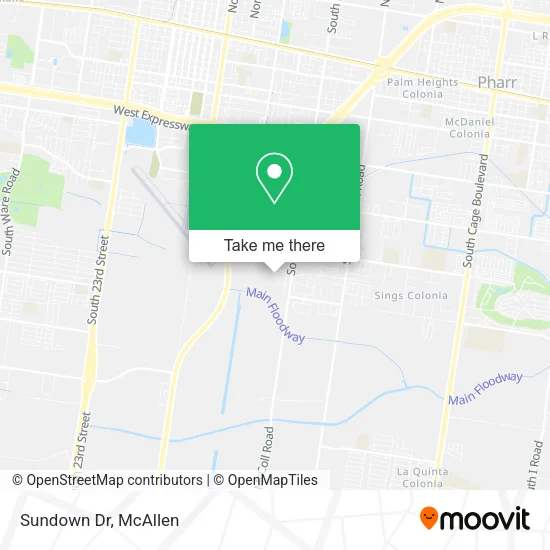 Sundown Dr map