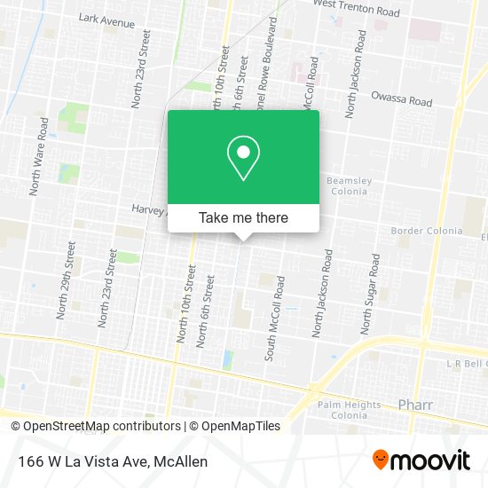 166 W La Vista Ave map