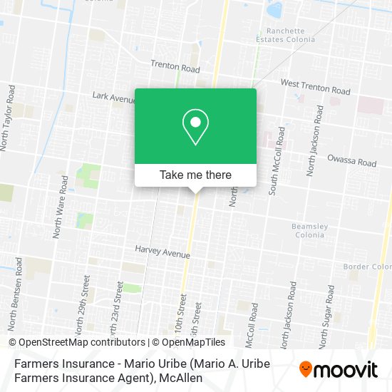 Farmers Insurance - Mario Uribe (Mario A. Uribe Farmers Insurance Agent) map
