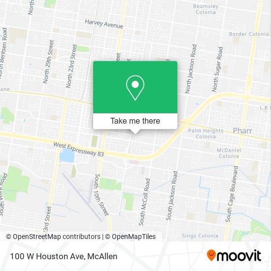 100 W Houston Ave map