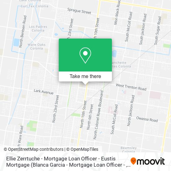 Ellie Zerrtuche - Mortgage Loan Officer - Eustis Mortgage map