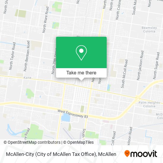 Mapa de McAllen-City (City of McAllen Tax Office)