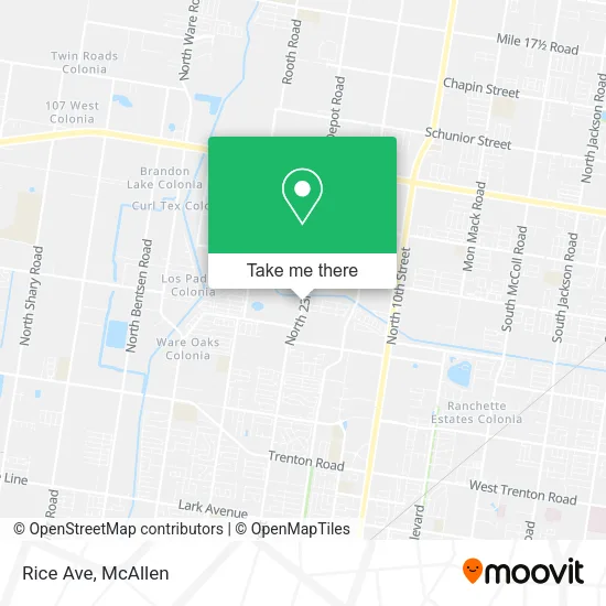Mapa de Rice Ave
