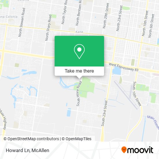 Howard Ln map