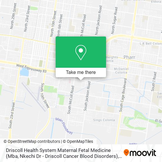 Driscoll Health System Maternal Fetal Medicine (Mba, Nkechi Dr - Driscoll Cancer Blood Disorders) map