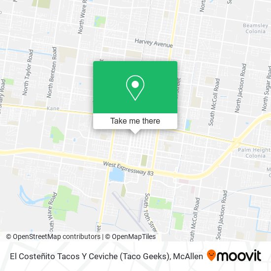Mapa de El Costeñito Tacos Y Ceviche (Taco Geeks)