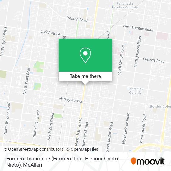 Farmers Insurance (Farmers Ins - Eleanor Cantu-Nieto) map