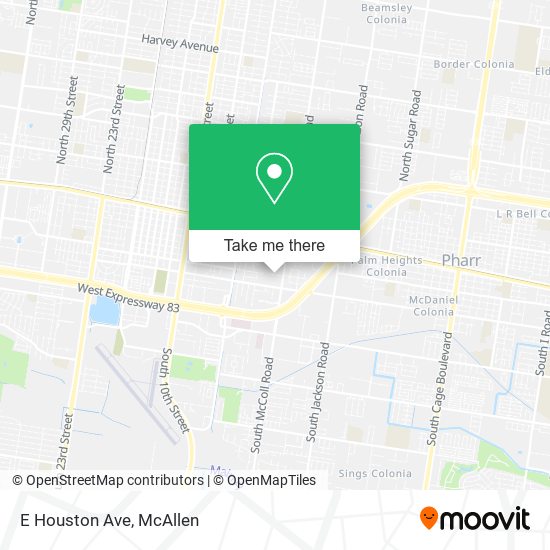 E Houston Ave map