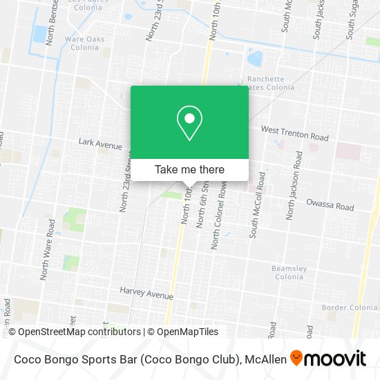 Coco Bongo Sports Bar (Coco Bongo Club) map