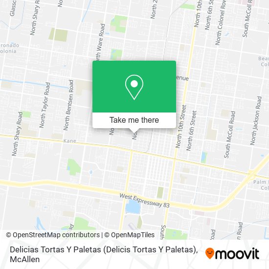 Delicias Tortas Y Paletas map