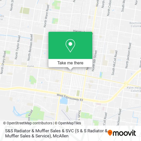 S&S Radiator & Muffler Sales & SVC map