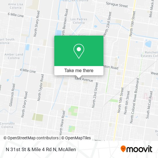 N 31st St & Mile 4 Rd N map