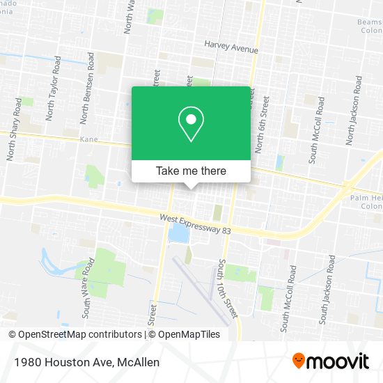 1980 Houston Ave map