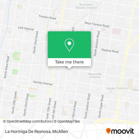 Mapa de La Hormiga De Reynosa