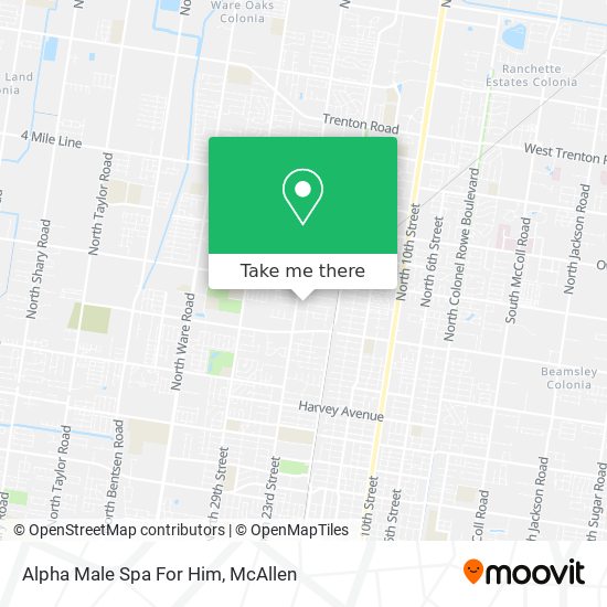 Alpha Male Spa For Him map
