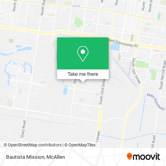 Mapa de Bautista Mission