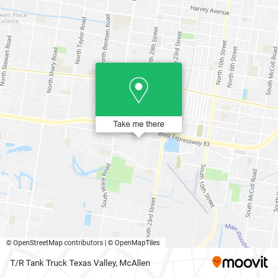 T/R Tank Truck Texas Valley map