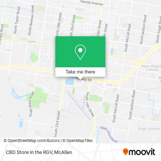 CBD Store in the RGV map