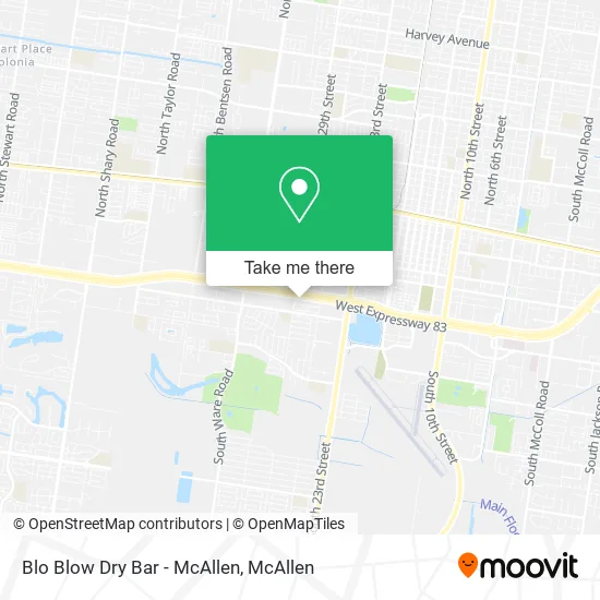 Mapa de Blo Blow Dry Bar - McAllen