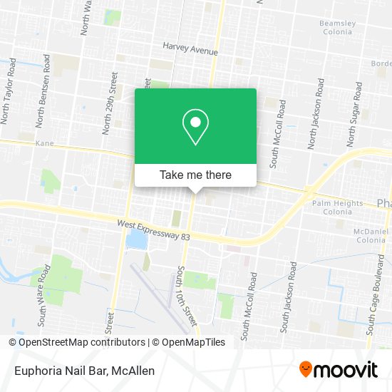Euphoria Nail Bar map