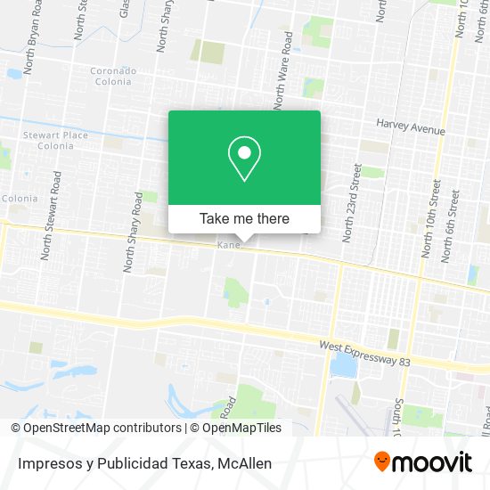 Impresos y Publicidad Texas map