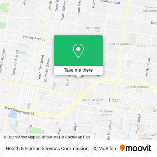 Health & Human Services Commission, TX map