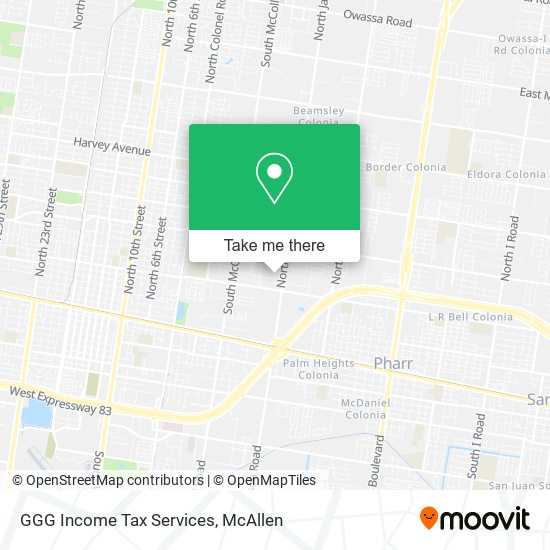 GGG Income Tax Services map