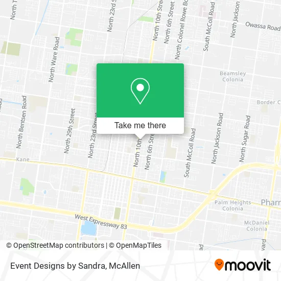 Event Designs by Sandra map