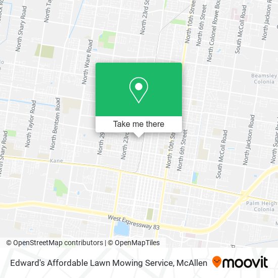 Mapa de Edward's Affordable Lawn Mowing Service