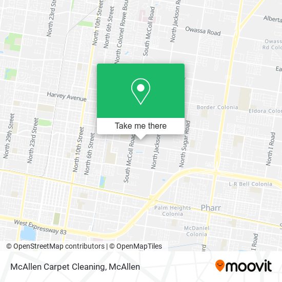 McAllen Carpet Cleaning map