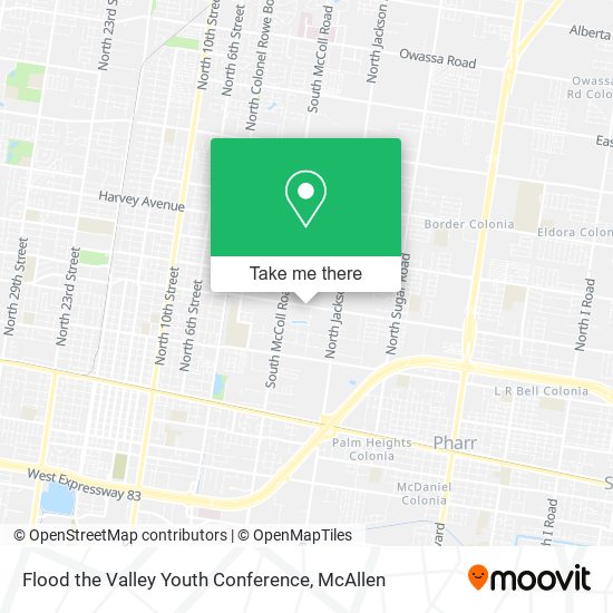 Flood the Valley Youth Conference map