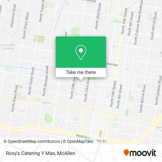Mapa de Rosy's Catering Y Mas