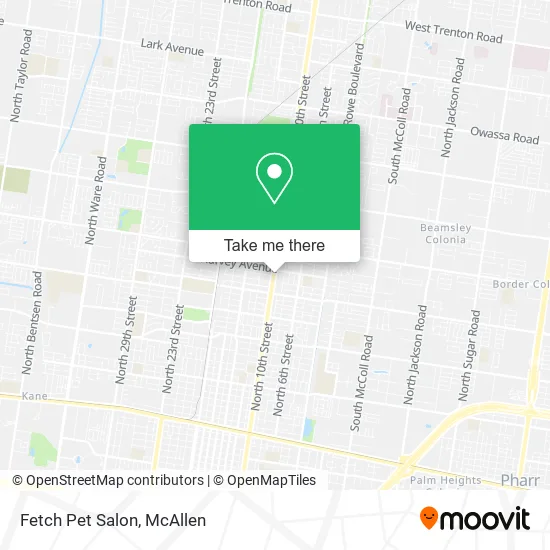 Fetch Pet Salon map