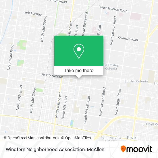 Mapa de Windfern Neighborhood Association