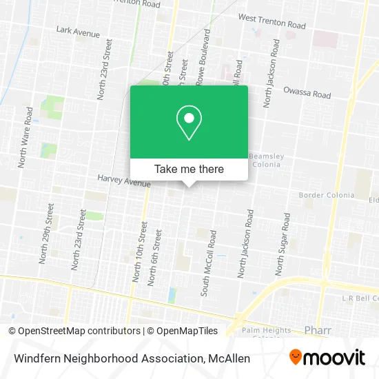 Windfern Neighborhood Association map