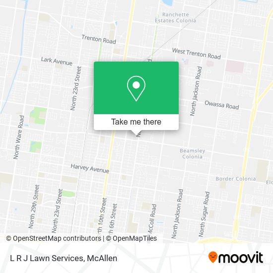 L R J Lawn Services map